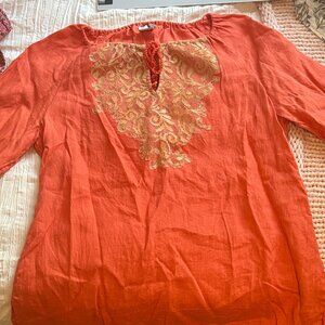 Chico's Orange Blouse